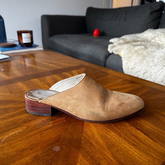 Nisolo Mariela Tan Leather Mules - size 8 - Picture 3 of 4